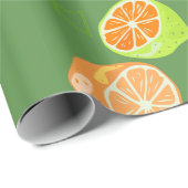 Cadeau citrons Papier à envelopper (Coin rond)