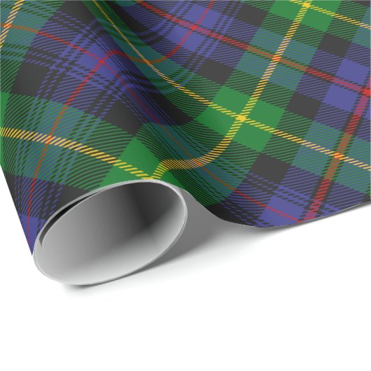Cadeau Clan Farquharson Tartan Papier à envelopper (Coin rond)