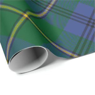 Cadeau Clan Johnston Tartan Papier à enveloppement