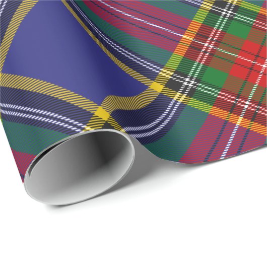 Cadeau Clan MacBeth Papier à enveloppement Tartan (Coin rond)