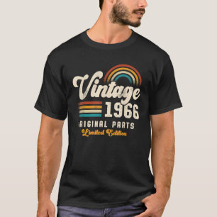Cadeau Classic Mannen Vrouwen 60e Gemaakt in 1966 T-shirt