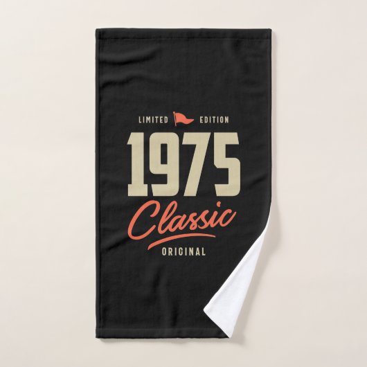 Cadeau classique d'anniversaire 1975 (Serviette à main)