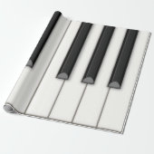 Cadeau Clavier de piano géant sur un rouleau de papier (b (Déroulé)