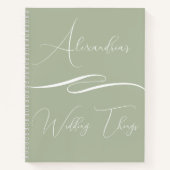 Cadeau client Carnet Mariage personnalisé avec log (Devant)