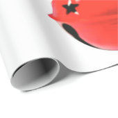 Cadeau Cloches, Holly Et Bows Enveloppant Du Papier (Coin rond)