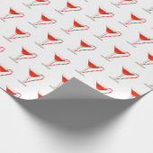 Cadeau Cocktail de Noël rouge Papier d'enveloppement de N (Coin)