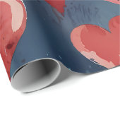 Cadeau Coeurs en papier d'enveloppement mignonnes (Coin rond)