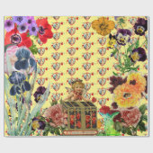 CADEAU COEURS ET FLEURS PAPIER EN ÉPAISSAGE (Plat)