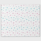 Cadeau Coeurs rayonnants Papier d'enveloppement de la Sai (Plat)