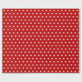 Cadeau Coeurs rouges et blancs | Papier d'enrobage person (Plat)