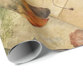 Cadeau Collage de papier d'automne 02 (Coin rond)