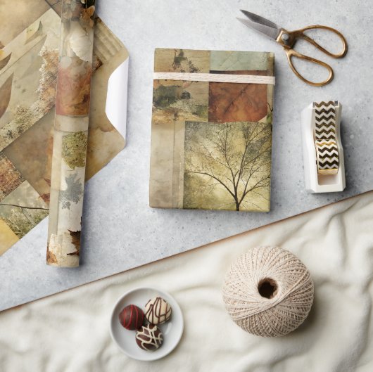 Cadeau Collage papier automne (Artisanat)
