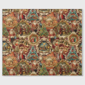 Cadeau Collection de papier de Noël victorien (Plat)