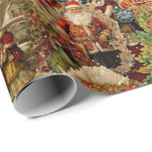 Cadeau Collection de papier de Noël victorien (Coin rond)