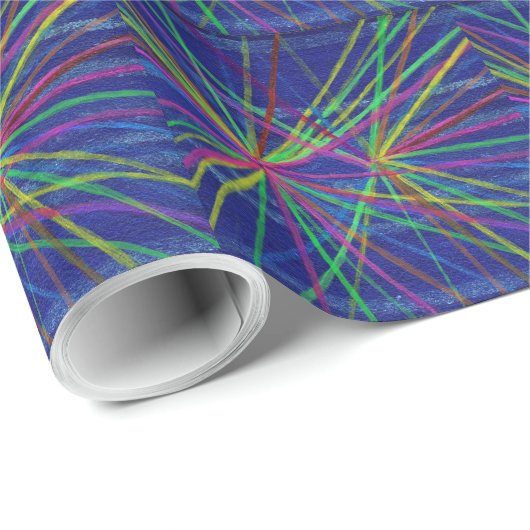 Cadeau Collisions de protons Papier à envelopper (Coin rond)