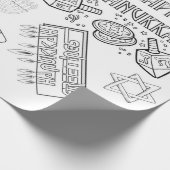 Cadeau Color Me - Papier d'enrobage Hanoukka (Coin)