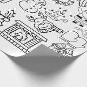 Cadeau Color Me - Papier d'enveloppement de Noël (Coin)