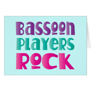 Cadeau coloré de musique rock de joueurs de basson