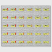 Cadeau Comique parlez le papier superbe d'emballage (Plat)