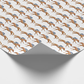 Cadeau Comme le papier d'emballage de course de chevaux