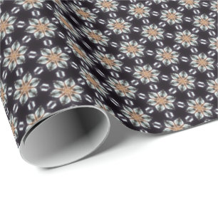 Cadeau Comme le papier d'emballage de motif de marguerite