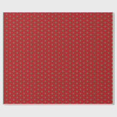 Cadeau Comme le papier d'emballage rouge de motif de (Plat)
