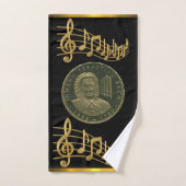 Cadeau commémoratif J. S. Bach Invité (Serviette à main)