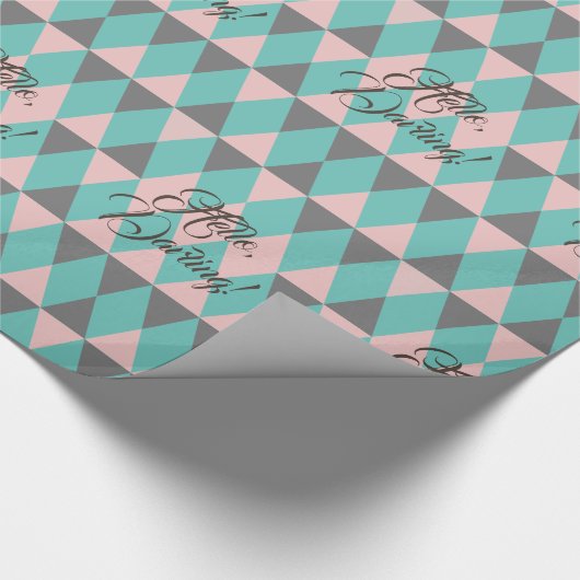 Cadeau composition du papier à envelopper triangles multi (Coin)