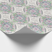 Cadeau Conception de Mandala Floribunda sur papier d'emba (Coin)