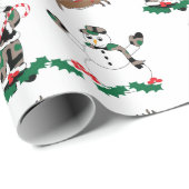 Cadeau Conception de Noël, papier d'enveloppement de Noël (Coin rond)