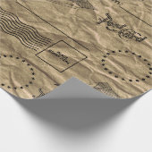 Cadeau Conception de papier d'emballage de brun de cru de (Coin)