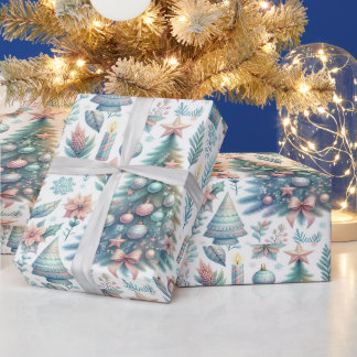 Cadeau Conception de papier d'emballage festif de Noël