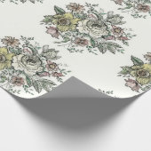 Cadeau Conception Floraison sur papier d'emballage (Coin)