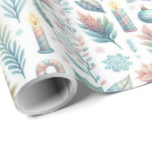 Cadeau Conception papier d'emballage Festive Noël (Coin rond)