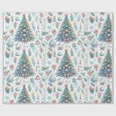 Cadeau Conception papier d'emballage Festive Noël (Plat)