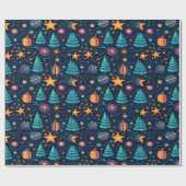 Cadeau Conception papier d'emballage Festive Noël (Plat)