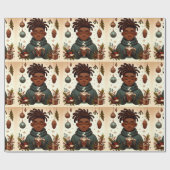 Cadeau Confort de cacao de Noël - Papier d'enveloppement  (Plat)