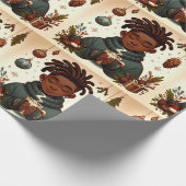 Cadeau Confort de cacao de Noël - Papier d'enveloppement  (Coin)