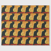 Cadeau Conversation Noir - Black Cat Papier d'enveloppeme (Plat)