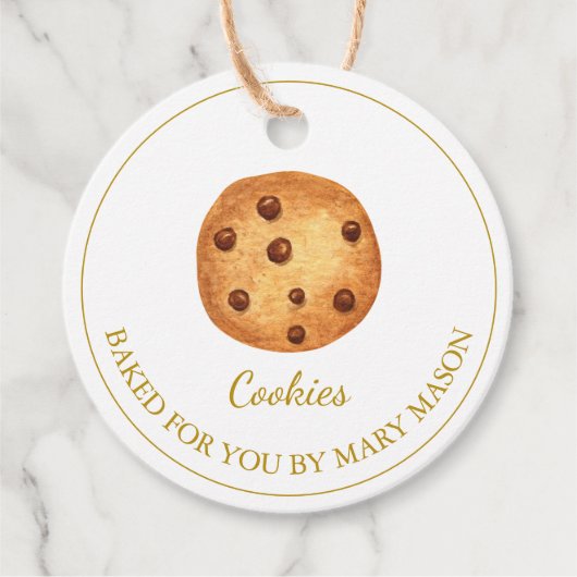 Cadeau Cookies faits maison Favoriser les étiquettes | Bl (Devant)