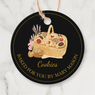 Cadeau Cookies faits maison Favoriser les étiquettes No