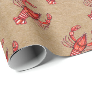 Cadeau Copie de papier d'emballage d'écrevisses de la