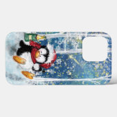 Cadeau coque iphone de Noël Bonne fête de pingouin (Verso (horizontal))