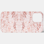 Cadeau coque iphone Faux White Lace (Verso (horizontal))