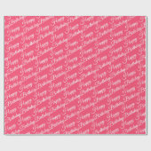 Cadeau Corail rose papier d'anniversaire (Plat)