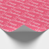 Cadeau Corail rose papier d'anniversaire (Coin)