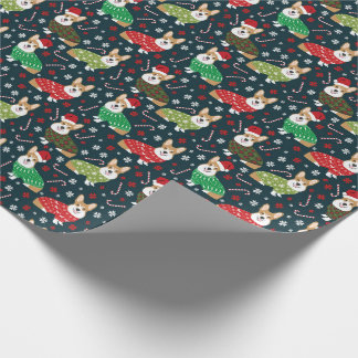 Cadeau corgi xmas pulvérisateurs papier d'emballage