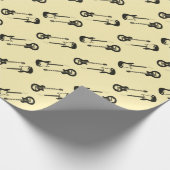 Cadeau corps de guitare enveloppant du papier (Coin)