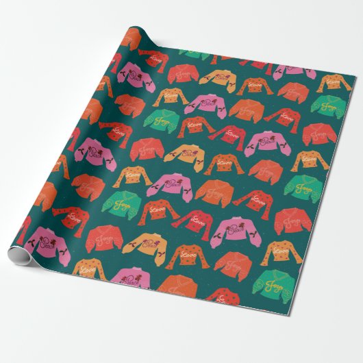 Cadeau Cosy pull papier d'emballage de Noël (Déroulé)