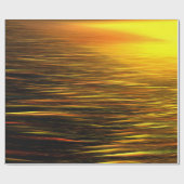 Cadeau Coucher de soleil doré sur papier d'enveloppement  (Plat)